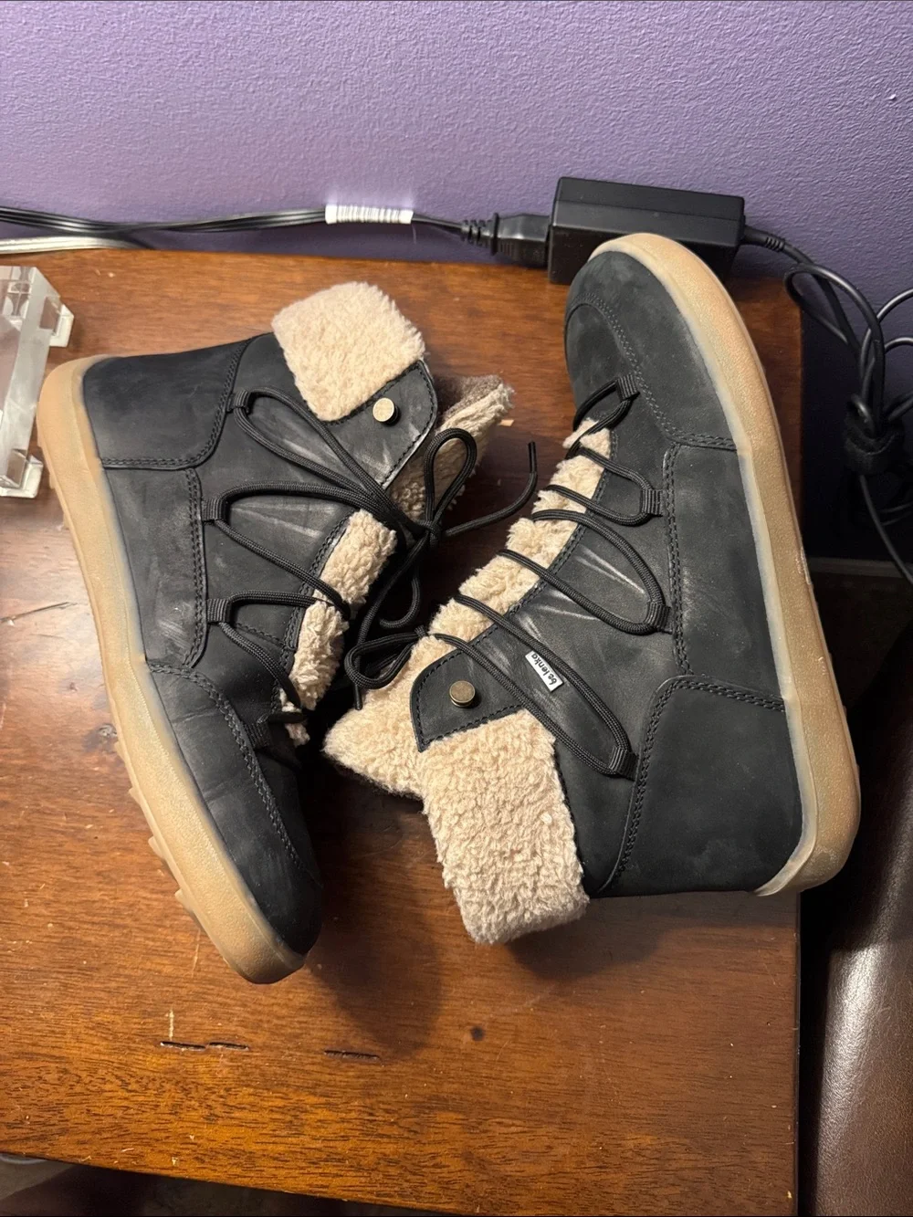 Be Lenka Bliss Barefoot Winter Boots – Black Hydrophobic Nubuck US Men’s 10
